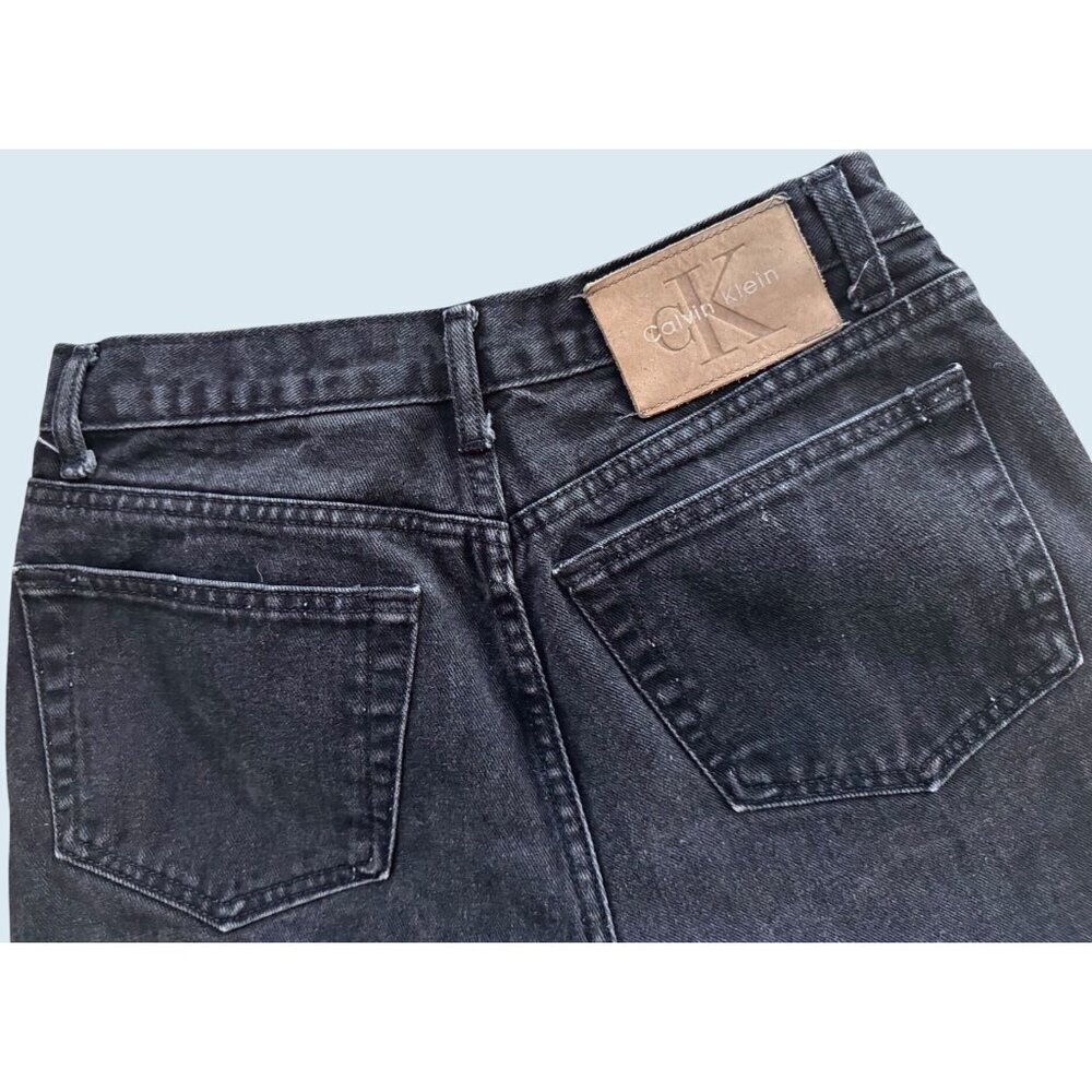 Vintage CALVIN KLEIN Black High Waisted Jeans 90s / 00s Size 29